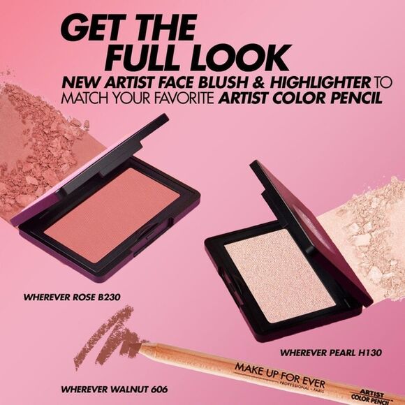 NEW! Makeup Forever ARTIST BLUSH LONGWEAR SKIN-FUSING POWDER BLUSH ”DARING CANDY - Picture 10 of 14